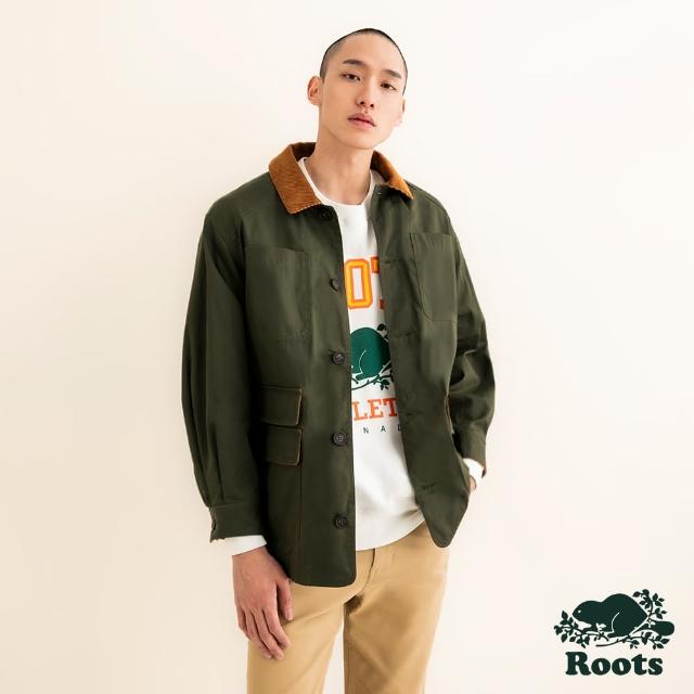【Roots】Roots 中性- WAXED COTTON穀倉夾克(綠色)