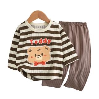 【JoyNa】兒童睡衣 家居服套裝(長袖套裝/寶寶睡衣/睡褲空調服/童裝)