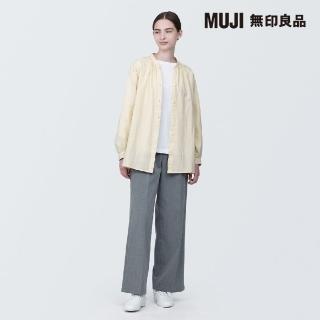 【MUJI 無印良品】女吉貝木棉混二重紗織長袖套衫(共3色)