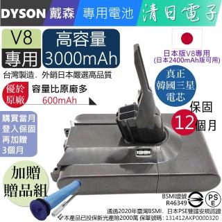 【清日電子】Dyson 戴森 日本版 V8 SV10 3000mAh 吸塵器專用真台灣製造電池 Absolute Animal