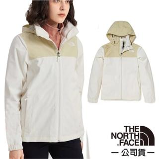 【The North Face】女 3效能 防水透氣防風耐磨連帽外套_亞洲版型/夾克.風雨衣(5AZZ-486 白色 N)
