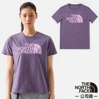 【The North Face】女 FLASHDRY吸濕透氣短袖圓領T恤_亞洲版型/休閒衫.運動上衣(7WFD-N14 紫 N)