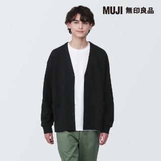 【MUJI 無印良品】男二重織Ｖ領開襟衫(共4色)