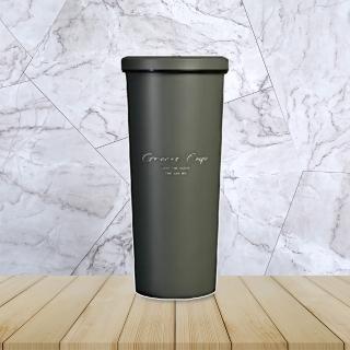 GREEN CUP芊杯內外316不鏽鋼真空吸管杯-800ml-2支組(吸管杯)