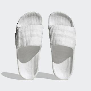 【adidas 愛迪達】Adilette 22 男女 拖鞋 運動 休閒 波浪紋 舒適 穿搭 白(HQ4672)