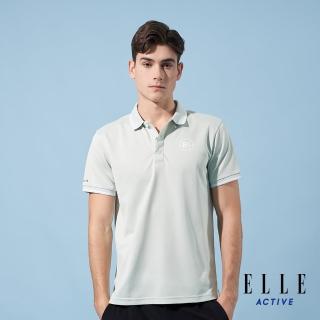 【ELLE ACTIVE】男款 休閒經典短袖POLO衫-淺綠色(EA24M2M1105#41)