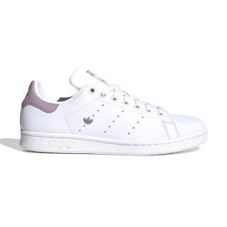 【adidas 愛迪達】Stan Smith W 女鞋 白紫色 皮革 休閒鞋 IE0458
