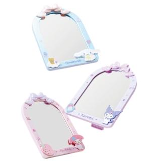 【SANRIO 三麗鷗】蝴蝶結化妝鏡 立鏡 鏡子 化妝鏡 梳妝鏡 桌面鏡