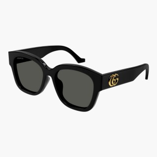 【GUCCI 古馳】方形膠框太陽眼鏡(GG1550SK-001 GG LOGO系列)