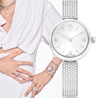 【SWAROVSKI 施華洛世奇】Illumina系列 銀色 手環式腕錶-27mm(5671205)