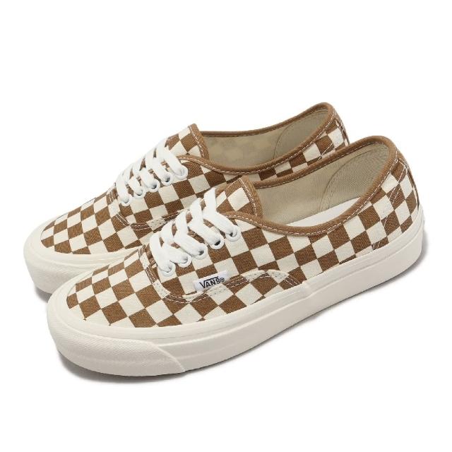 【VANS】休閒鞋Authentic 44 DX 焦糖色棋盤格格紋帆布男鞋女鞋