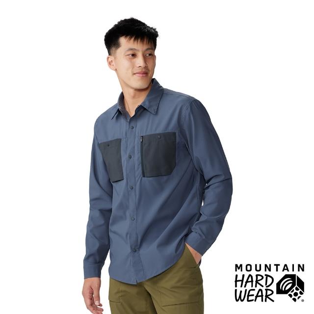【Mountain Hardwear】Trail Sender Long Sleeve Men 防曬彈性長袖襯衫 石板藍/深風暴灰 男款 #2068751