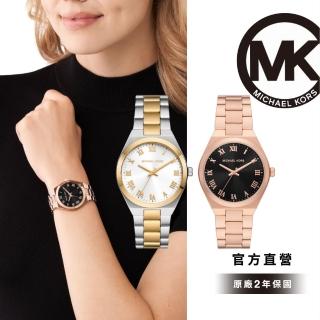 【Michael Kors 官方直營】Lennox系列 經典迷戀女錶 不鏽鋼錶帶 37MM(2色可選)