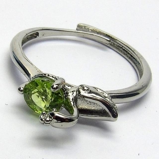 【小樂珠寶】頂級綠橄欖石 戒指活動圍幸福好運設計款RR86(吉祥好運之象徵)