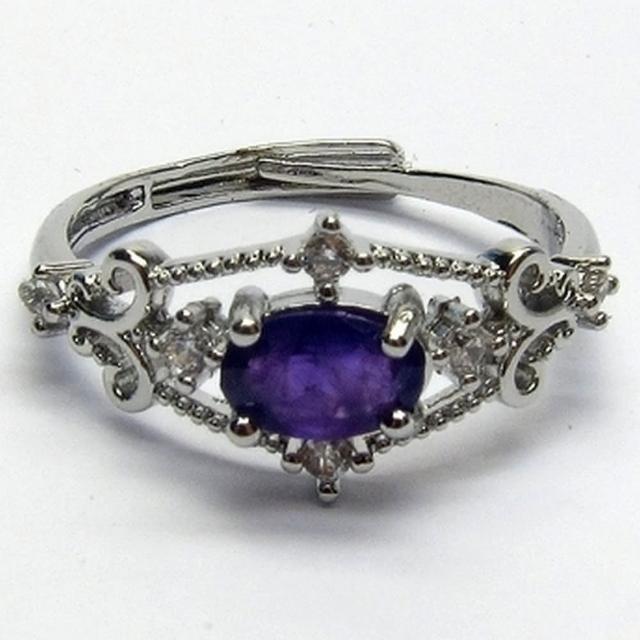 【小樂珠寶】頂級  紫水晶戒指活動圍RR88(吸引人緣與愛情)