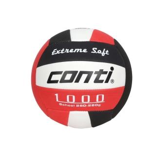 【Conti】5號安全軟式排球-5號球 運動 訓練 紅黑白(V1000-5-WBKR)