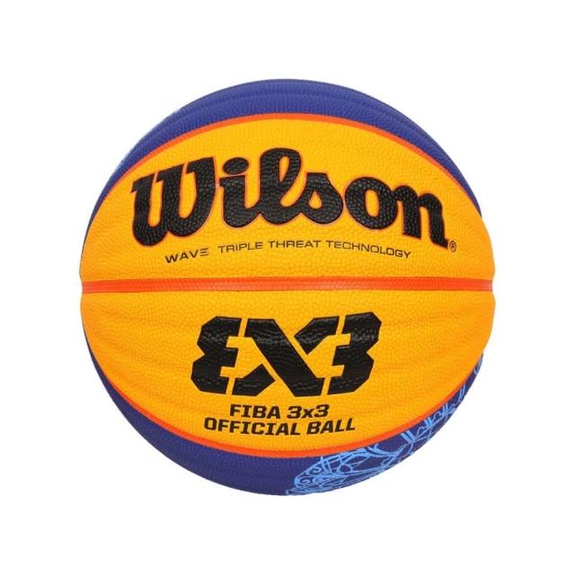 【WILSON】FIBA 3X3指定用球PARIS合成皮籃球#6-6號球 丈青橘黃(WZ1011502XB6F)