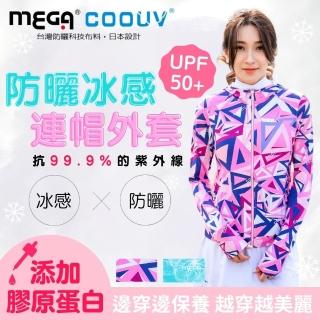 【Mega coouv】防曬冰感外套 新升級膠原蛋白款 UV-F410(膠原蛋白外套 防曬外套 涼感外套 連帽外套)