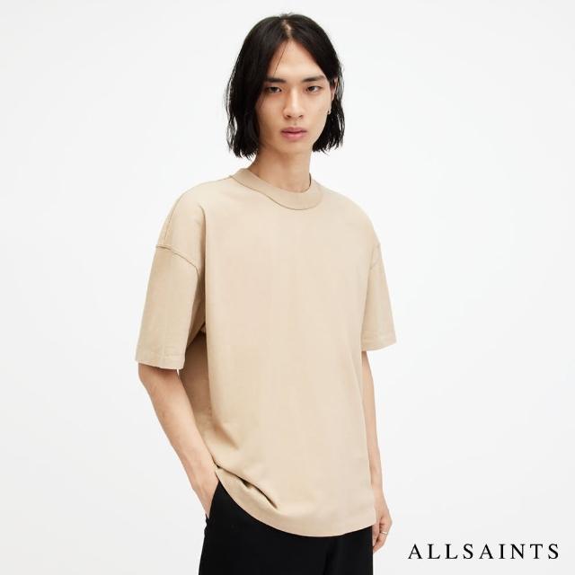 【ALLSAINTS】ISAC 舒適厚實寬鬆落肩純棉短袖T恤 M032JA(寬鬆版型)