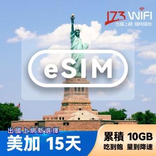 【【173WIFI】】eSIM美加15日吃到飽兌換券總量10GB高速量到降速吃到飽(MO)