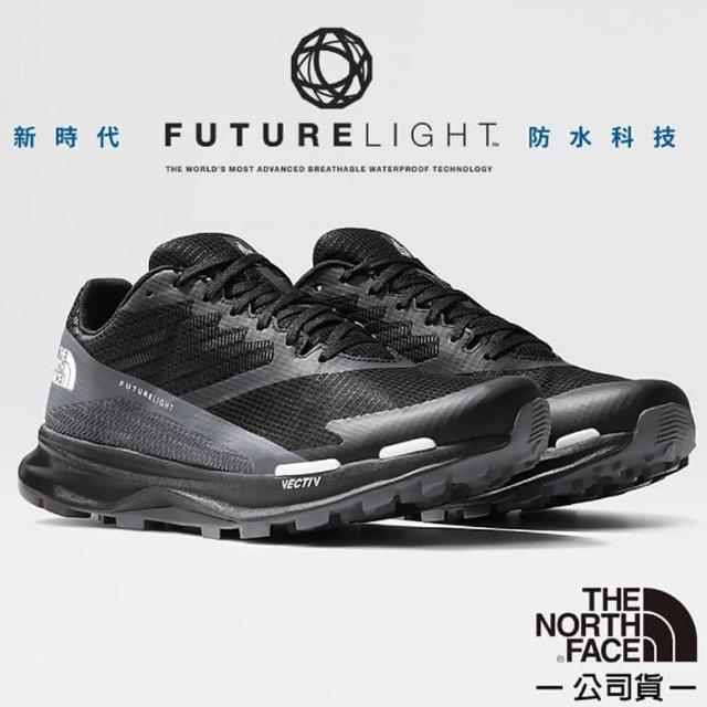 【The North Face】男 FUTURELIGHT 防水透氣避震登山健行鞋.抓地耐磨外底(5LWV-NY7 黑 N)