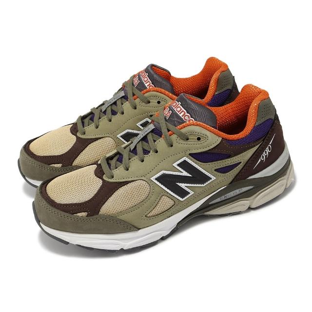 NEW BALANCE】休閒鞋990 V3 男鞋美製棕橘可可色復古麂皮運動鞋NB 紐巴