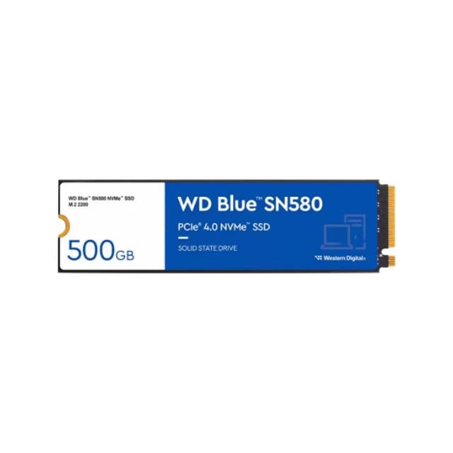 WD 威騰】WD BLUE藍標SN580 500G Gen4 NVMe PCIe SSD固態硬碟