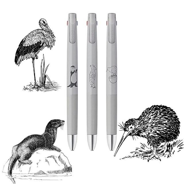 【ZEBRA 斑馬牌】bLen 動物系列限定 0.5mm 造型 3色圓珠筆(可愛動物 日系 擦圖風)