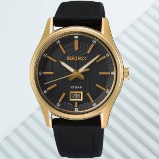【SEIKO 精工】CS系列 黑金 大視窗時尚手錶 SK034(6N76-00K0C / SUR560P1)