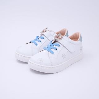 【Swan 天鵝】冰雪公主中童休閒小白鞋3918-藍(30091803)