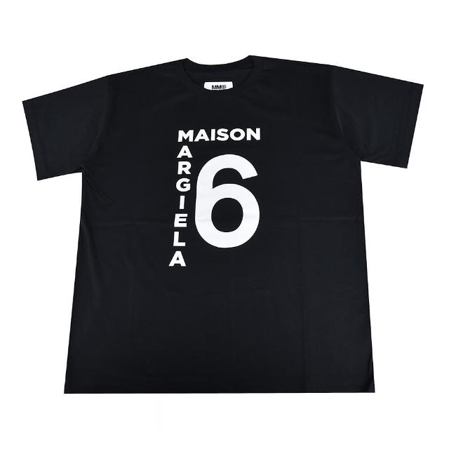 MM6 MAISON MARGIELA】Maison Margiela 大6標誌LOGO短袖T-Shirt(黑