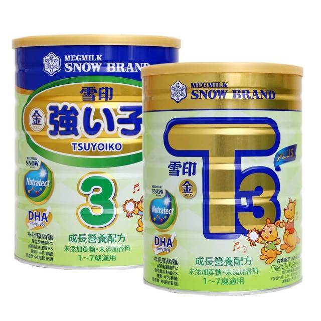 SNOW 雪印】成長營養配方900gx4罐(金T3 PLUS/金強子3 PLUS) - momo購物