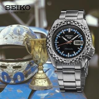【SEIKO 精工】5 Sports SKX 復刻賽車方格機械錶 42.5mm/SK027(4R36-15K0D/SRPK67K1)
