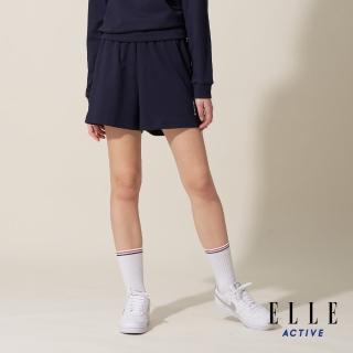 【ELLE ACTIVE】女款 休閒涼爽短褲-深藍色(EA24M2W3003#39)