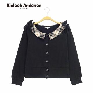 【Kinloch Anderson】格紋片領造型外套上衣 金安德森女裝(KA0465612)