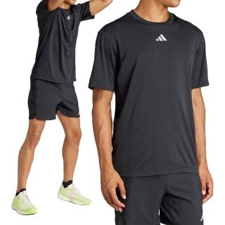 【adidas 愛迪達】Hiit 3s Mes Tee 男款 黑色 吸濕排汗 運動 訓練 短褲 IL7128