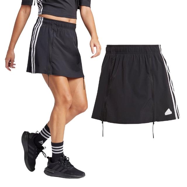 【adidas 愛迪達】DANCE SKO 女款 黑色 高爾夫裙 短裙 IP2393