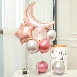 浪漫星星月亮氣球桌飄1組-多色任選(生日派對 氣球布置 母親節 求婚告白 情人節 佈置)