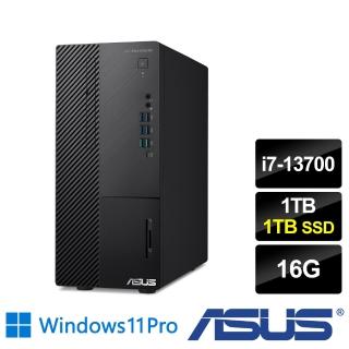 【ASUS 華碩】i7十六核商用電腦(M900MDR/i7-13700/16G/1TB HDD+1TB SSD/W11P)
