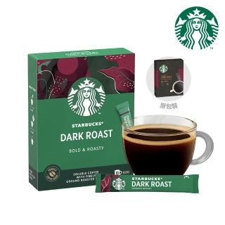 【STARBUCKS 星巴克】特選系列-深度烘焙即溶黑咖啡2.3g x10入/盒