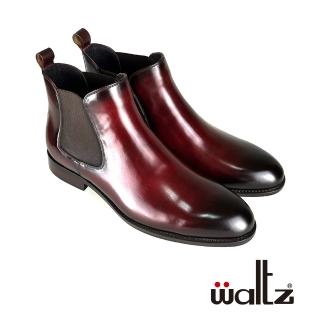 【Waltz】質感 牛皮 短靴 靴子(4W642017-49 華爾滋皮鞋)