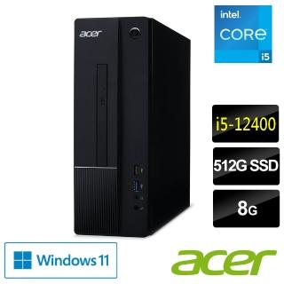【Acer 宏碁】福利品i5六核電腦(Aspire XC-1750/i5-12400/8G/512G SSD/W11)