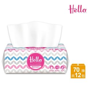 【Hello】親膚洗臉巾(70抽12包)