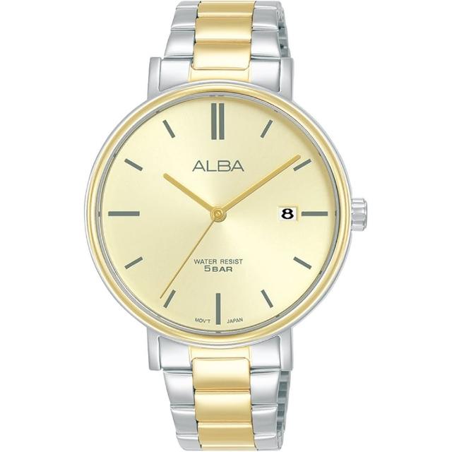 【ALBA】雅柏官方授權A1 時尚金銀雙色女腕錶-36mm(AG8N98X1)