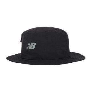 【NEW BALANCE】漁夫帽-中性款 防曬 遮陽 運動 帽子 黑銀(LAH41011BK)