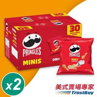 【美式賣場】品客洋芋片MINIS經典原味2盒組(19公克 X 30包/盒)