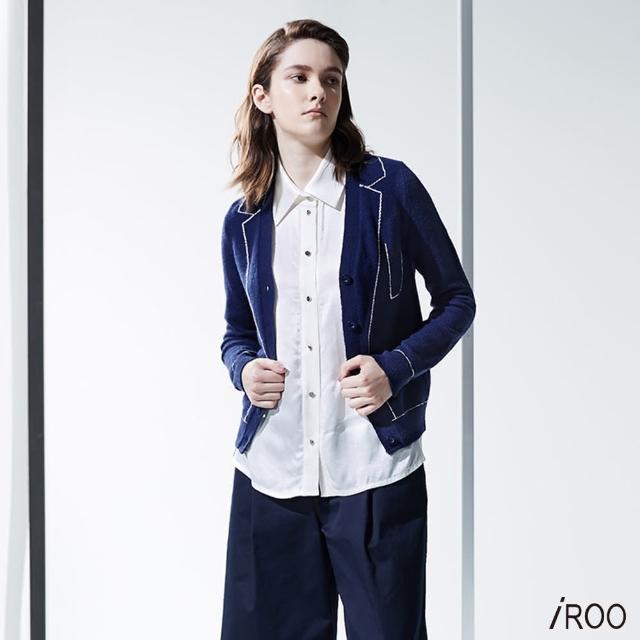 【iROO】明線感經典時尚長袖外套