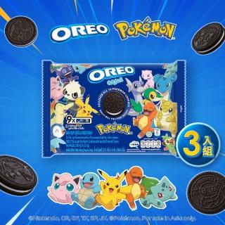 【OREO 奧利奧】寶可夢版-夾心餅乾隨手包248.4g(口味任選3入組)