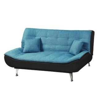 【MUNA 家居】142型雙色沙發床(布沙發 沙發 雙人座 沙發床)