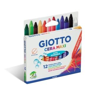 【義大利GIOTTO】好清洗兒童專用蠟筆-12色(小一 新生 繪畫 送禮 學齡前)
